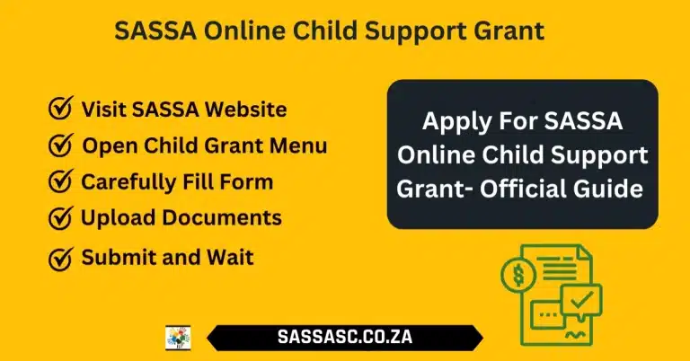 Apply Application For SASSA Child Support