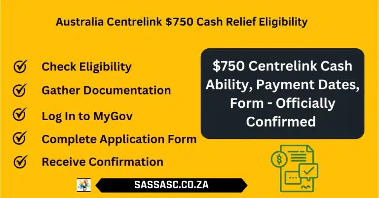 Australia Centrelink $750 Cash Relief Eligibility
