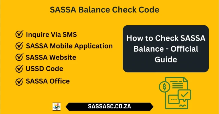 Check Your SASSA Balance