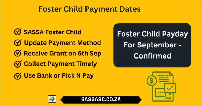 Foster Child Payment Dates For September 2025