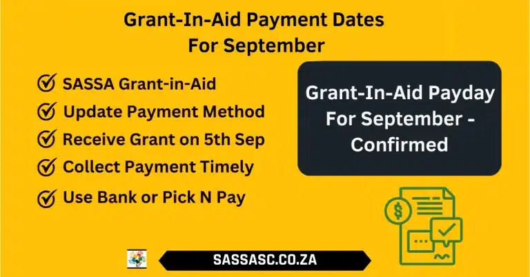 Grant-In-Aid Payment Dates For September