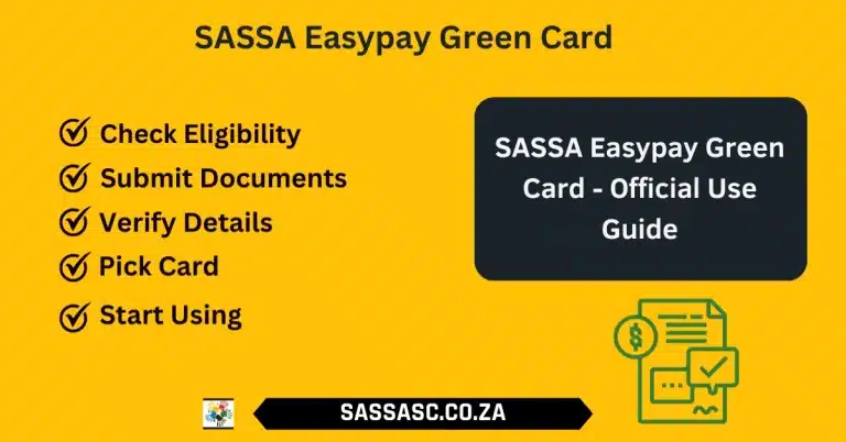 How to Get SASSA Easypay Green Card