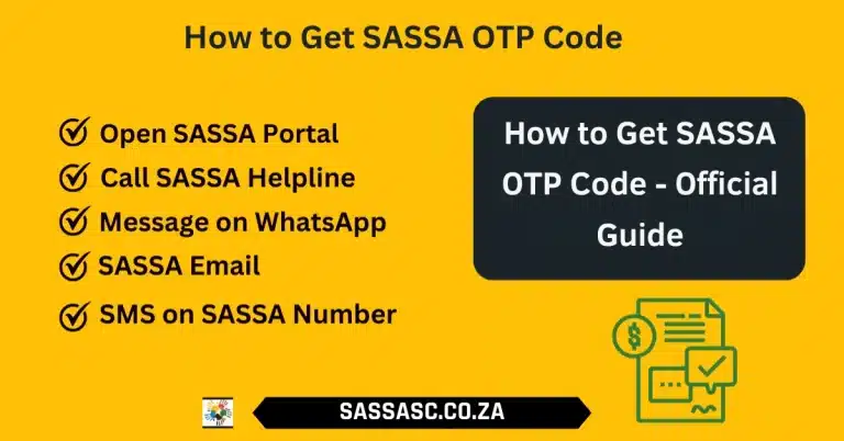 How to Get SASSA OTP Code - Official Guide