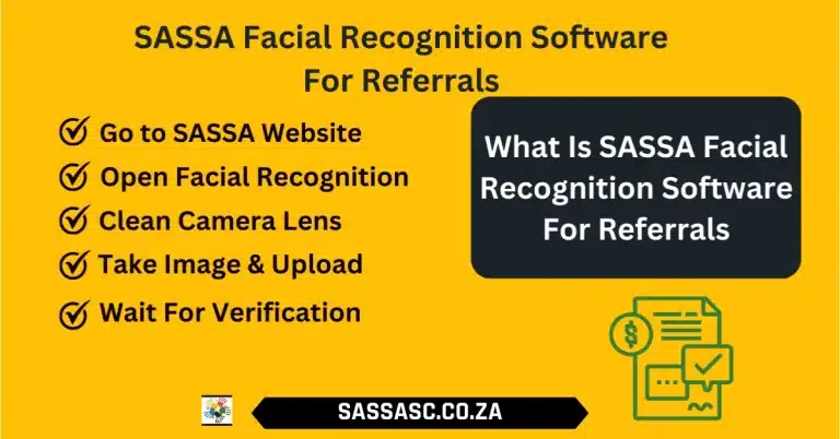 SASSA Facial Recognition Software