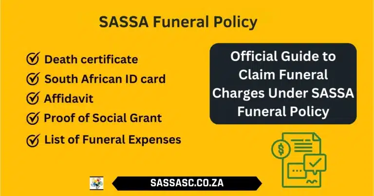SASSA Funeral Policy