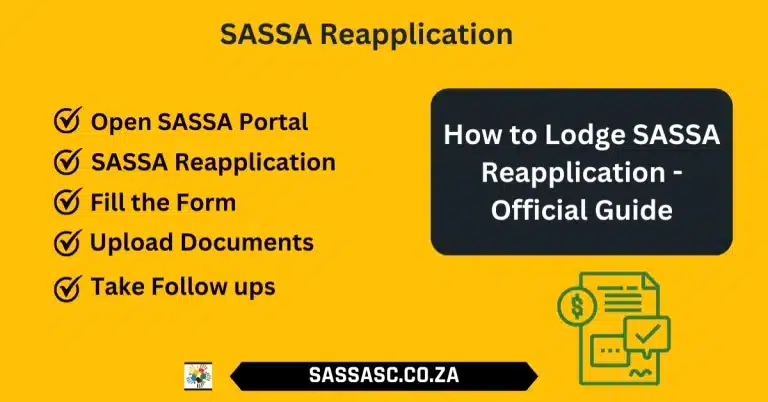 SASSA Reapplication Official Process