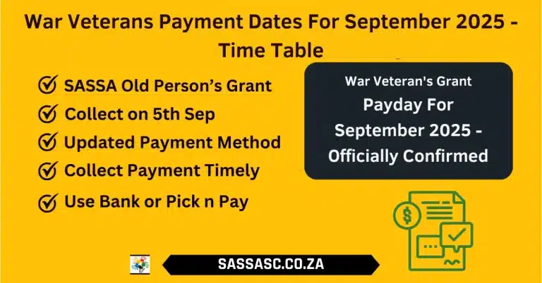 War Veterans Payment Dates For September 2025 - Time Table