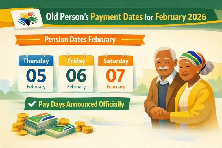 Old Person SASSA Grants Dates February 2026
