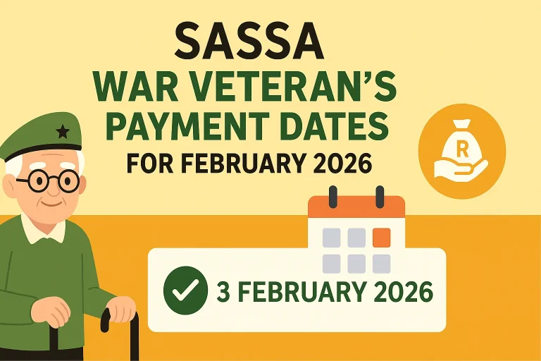 SASSA War Veteran's Payment Dates Feberuary 2026